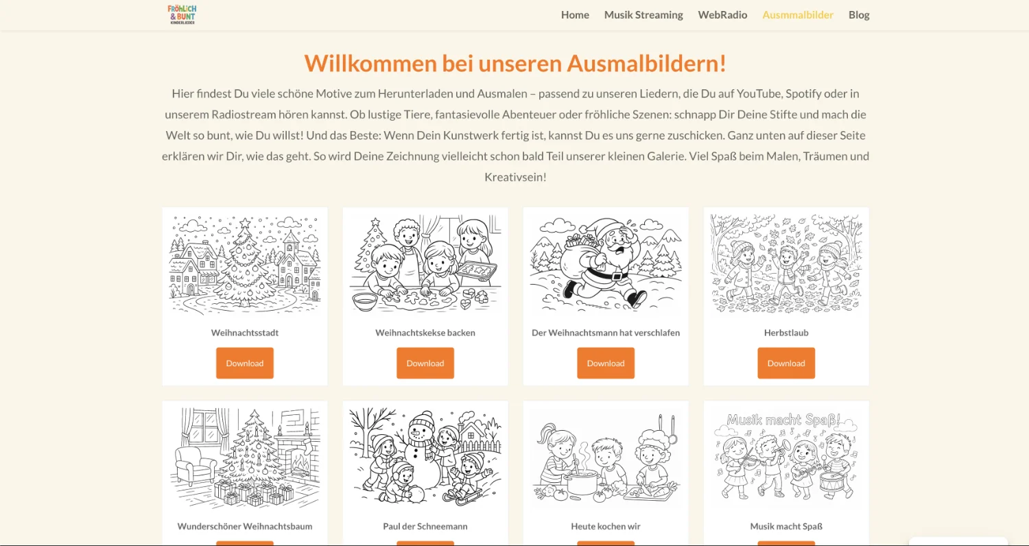 Fröhlich & Bunt — Website & WordPress plugin — 5